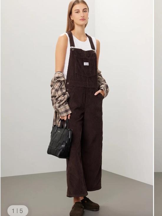 Levi's Denim - Levi’s Baggy Corduroy Overalls - Brown